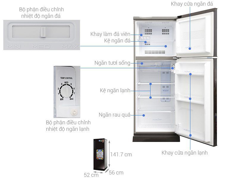 tủ lạnh Aqua Inverter 205 lít